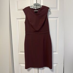 The Limited Burgundy Maroon Professional Office Work Sleeveless Dress 6